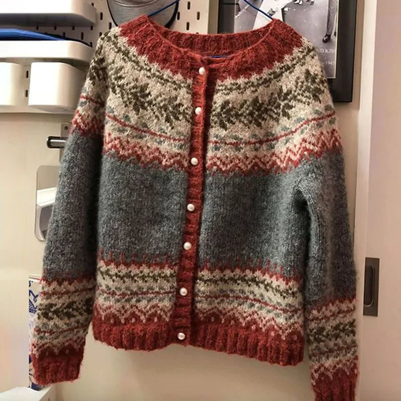 Catherine | Jacquard-Strickweste