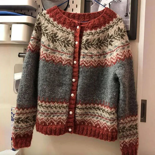 Catherine | Jacquard-Strickweste