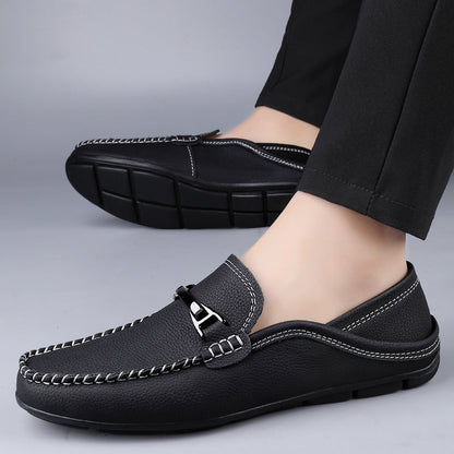 Adelmann | Loafer mit Kontrastnähten