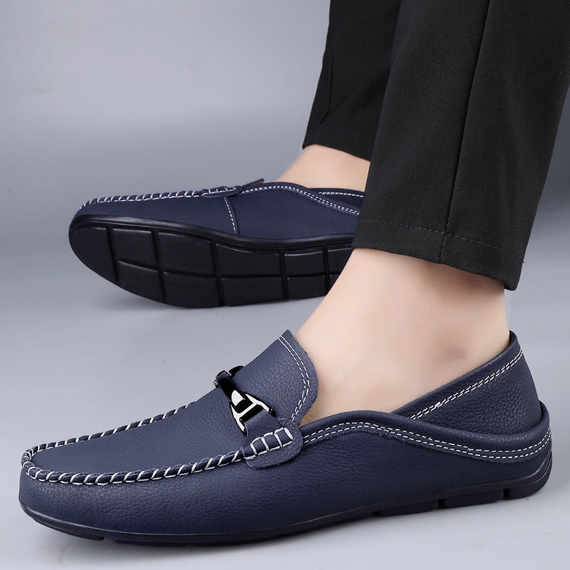 Adelmann | Loafer mit Kontrastnähten