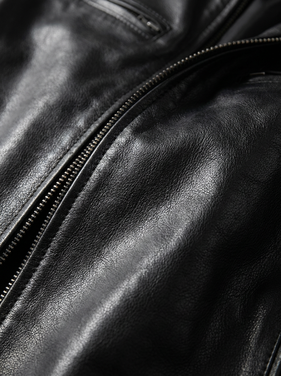 Lässige Lederjacke