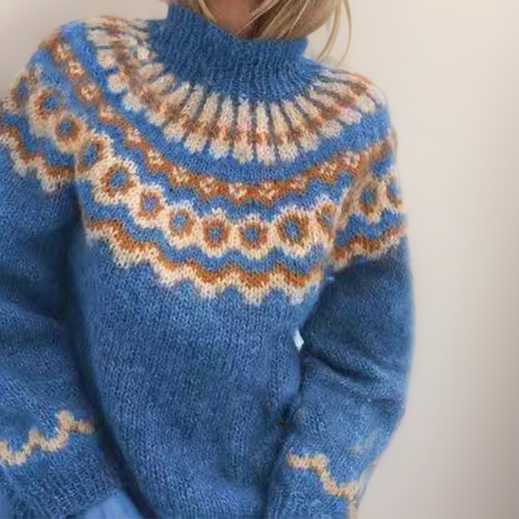 Isabelle | Eleganter Jacquardpullover