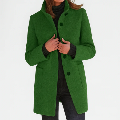 Alina | Damen Wollmantel Midi