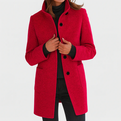 Alina | Damen Wollmantel Midi