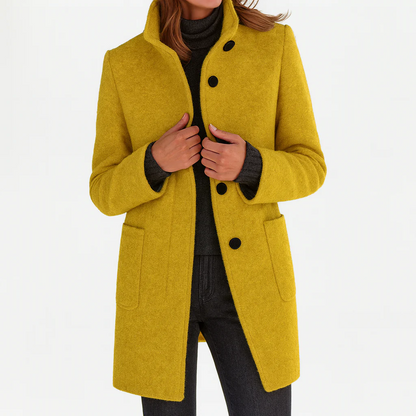 Alina | Damen Wollmantel Midi