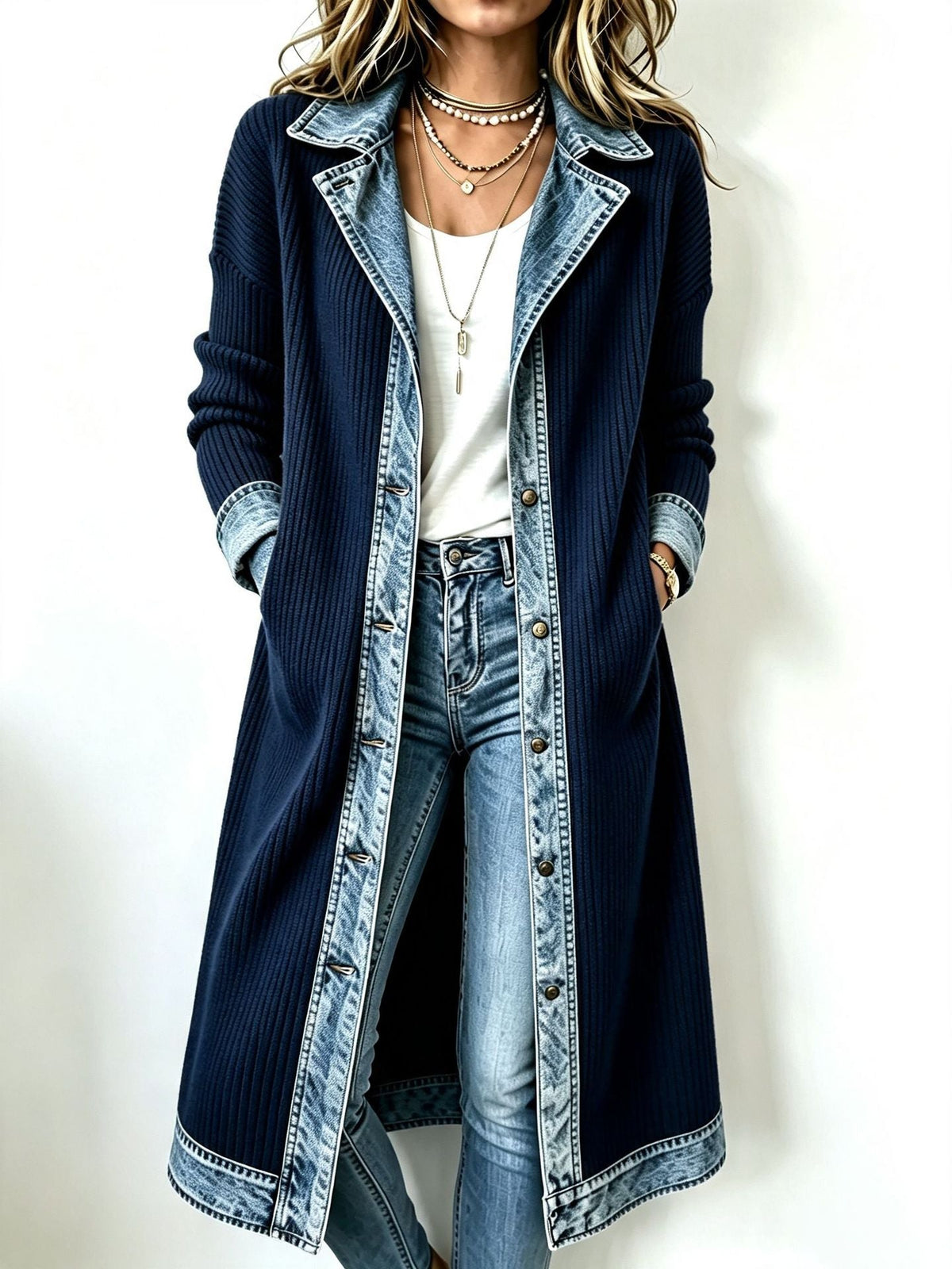 Riley | Kuscheliger Longline-Strickcardigan