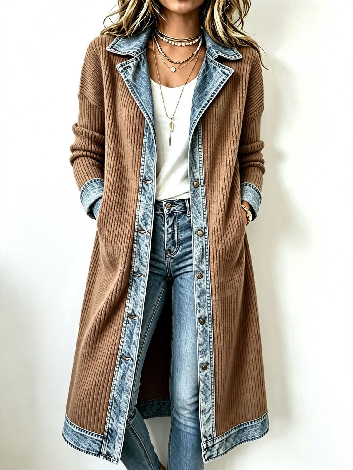 Riley | Kuscheliger Longline-Strickcardigan