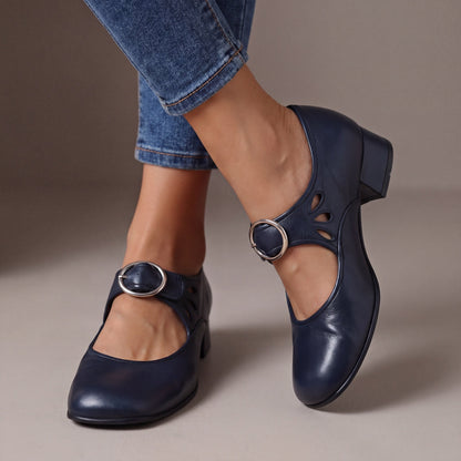Véronique – Leder-Mary-Janes mit Absatz