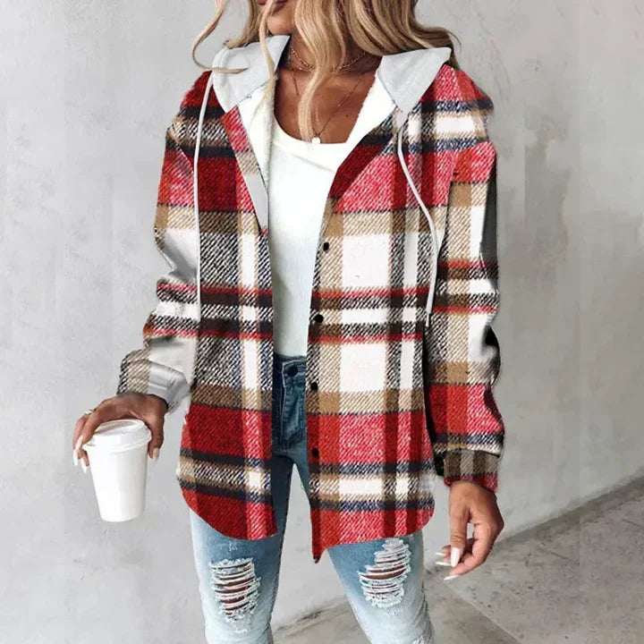 Gefüttertes Overshirt mit Kapuze
