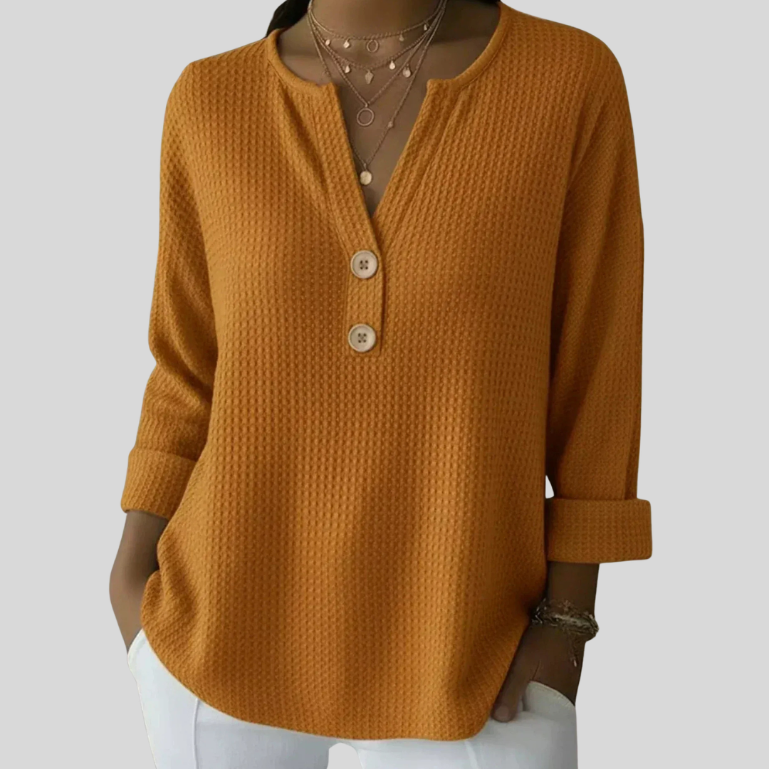 Lucinda | Stilvolles Henley-Oberteil