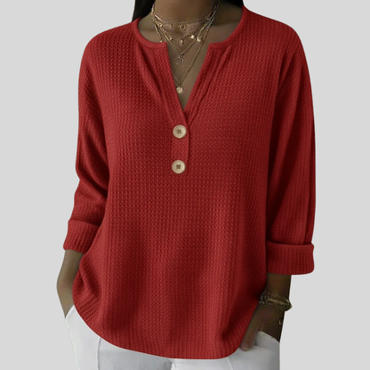 Lucinda | Stilvolles Henley-Oberteil