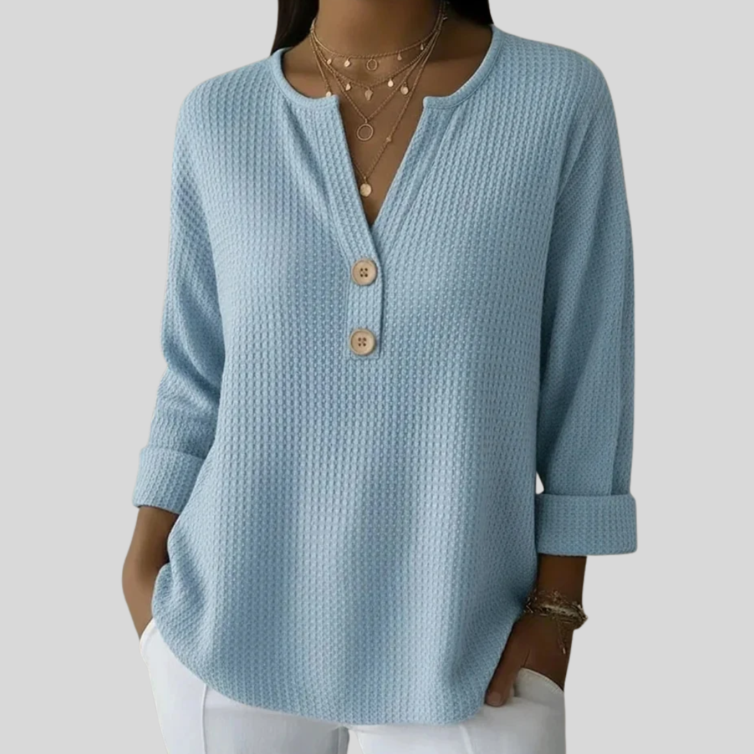 Lucinda | Stilvolles Henley-Oberteil
