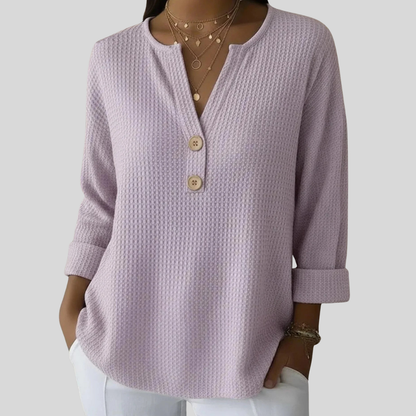 Lucinda | Stilvolles Henley-Oberteil