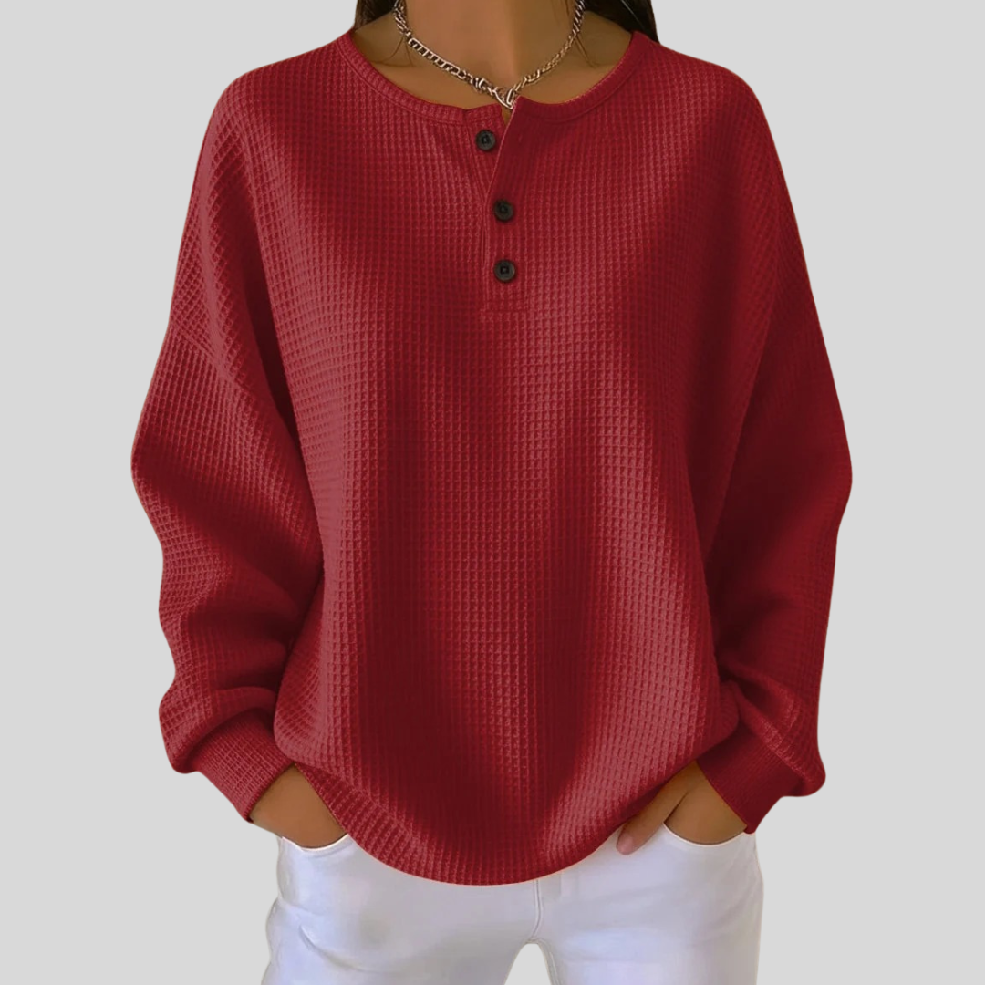 Mirabel | Sweatshirt mit Waffelstruktur